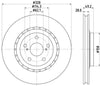 Mintex Brake Discs Front Vented Set Of 2 MDC2629 328mm thumbnail