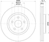 Mintex Brake Discs Front Vented Set Of 2 MDC2652 350mm thumbnail