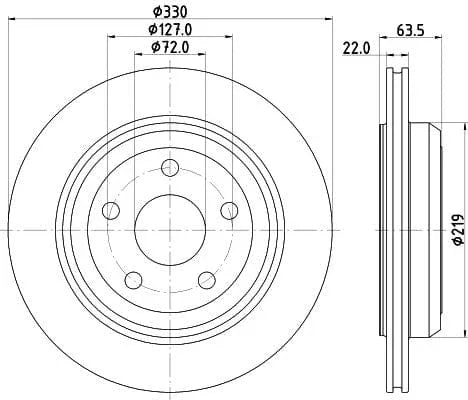 Mintex Brake Discs Rear Vented Set Of 2 MDC2667 330mm - image 3