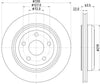 Mintex Brake Discs Rear Vented Set Of 2 MDC2667 330mm thumbnail