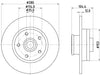 Mintex Brake Discs Rear Solid Set Of 2 MDC2677 280mm thumbnail
