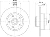 Mintex Brake Discs Rear Solid Set Of 2 MDC2677 280mm thumbnail