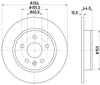 Mintex Brake Discs Rear Solid Set Of 2 MDC2689 264mm thumbnail