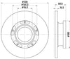 Mintex Brake Discs Rear Solid Set Of 2 MDC2692 308mm thumbnail