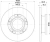 Mintex Brake Discs Rear Solid Set Of 2 MDC2692 308mm thumbnail