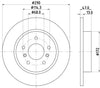Mintex Brake Discs Rear Solid Set Of 2 MDC2693 290mm thumbnail