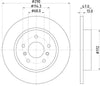 Mintex Brake Discs Rear Solid Set Of 2 MDC2693 290mm thumbnail