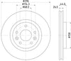 Mintex Brake Discs Front Vented Set Of 2 MDC2695 296mm thumbnail