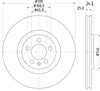 Mintex Brake Discs Front Vented Set Of 2 MDC2697 310mm thumbnail
