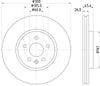 Mintex Brake Discs Front Vented Set Of 2 MDC2701 300mm thumbnail