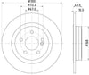 Mintex Brake Discs Rear Solid Set Of 2 MDC2703 300mm thumbnail