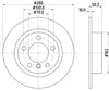 Mintex Brake Discs Rear Solid Set Of 2 MDC2712 280mm thumbnail