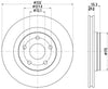 Mintex Brake Discs Front Vented Set Of 2 MDC2720 332mm thumbnail
