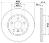 Mintex Brake Discs Front Vented Set Of 2 MDC2726 280mm thumbnail