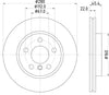 Mintex Brake Discs Front Vented Set Of 2 MDC2726 280mm thumbnail