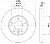 Mintex Brake Discs Front Vented Set Of 2 MDC2729C 308mm thumbnail
