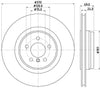 Mintex Brake Discs Rear Vented Set Of 2 MDC2733 370mm thumbnail