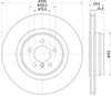 Mintex Brake Discs Rear Vented Set Of 2 MDC2733 370mm thumbnail