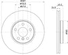 Mintex Brake Discs Front Vented Set Of 2 MDC2751C 307mm thumbnail