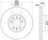 Mintex Brake Discs Front Vented Set Of 2 MDC2760 304mm thumbnail