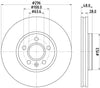 Mintex Brake Discs Front Vented Set Of 2 MDC2762 296mm thumbnail