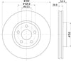 Mintex Brake Discs Front Vented Set Of 2 MDC2764 300mm thumbnail