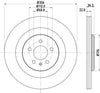 Mintex Brake Discs Rear Vented Set Of 2 MDC2768C 356mm thumbnail