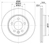 Mintex Brake Discs Rear Vented Set Of 2 MDC2770C 300mm thumbnail