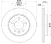 Mintex Brake Discs Rear Vented Set Of 2 MDC2770C 300mm thumbnail