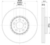 Mintex Brake Discs Front Vented Set Of 2 MDC2771C 328mm thumbnail