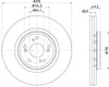 Mintex Brake Discs Front Vented Set Of 2 MDC2773 315mm thumbnail
