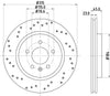 Mintex Brake Discs Rear Perforated Vented Set Of 2 MDC2790C 315mm thumbnail