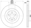 Mintex Brake Discs Rear Vented Set Of 2 MDC2791C 350mm thumbnail