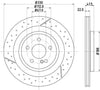 Mintex Brake Discs Rear Perforated Vented Set Of 2 MDC2793C 330mm thumbnail