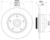 Mintex Brake Discs Rear Solid Set Of 2 MDC2795C 260mm thumbnail