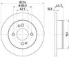 Mintex Brake Discs Rear Solid Set Of 2 MDC2796C 234mm thumbnail