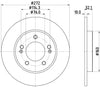 Mintex Brake Discs Rear Solid Set Of 2 MDC2797C 272mm thumbnail