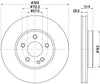 Mintex Brake Discs Front Vented Set Of 2 MDC2798C 300mm thumbnail