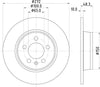 Mintex Brake Discs Rear Solid Set Of 2 MDC2800C 272mm thumbnail