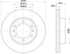 Mintex Brake Discs Front Vented Set Of 2 MDC2803C 319mm thumbnail