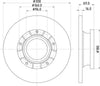 Mintex Brake Discs Rear Solid Set Of 2 MDC2810C 308mm thumbnail