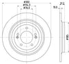 Mintex Brake Discs Rear Solid Set Of 2 MDC2818C 302mm thumbnail