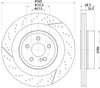 Mintex Brake Discs Rear Slotted Perforated Set Of 2 MDC2827C 360mm thumbnail