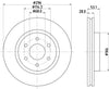 Mintex Brake Discs Front Vented Set Of 2 MDC2828C 296mm thumbnail
