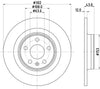 Mintex Brake Discs Rear Solid Set Of 2 MDC2838C 302mm thumbnail