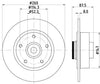 Mintex Brake Discs Rear Solid Set Of 2 MDC2839C 260mm thumbnail