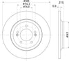 Mintex Brake Discs Rear Solid Set Of 2 MDC2844C 300mm thumbnail