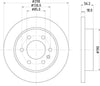 Mintex Brake Discs Rear Solid Set Of 2 MDC2850C 298mm thumbnail
