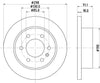 Mintex Brake Discs Rear Solid Set Of 2 MDC2851C 298mm thumbnail