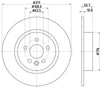 Mintex Brake Discs Rear Solid Set Of 2 MDC2852C 317mm thumbnail